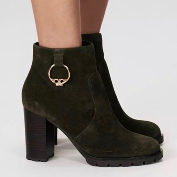 Tory Burch Shoes - TORY BURCH Sofia Lug Sole Booties Ankle SZ: 10.5